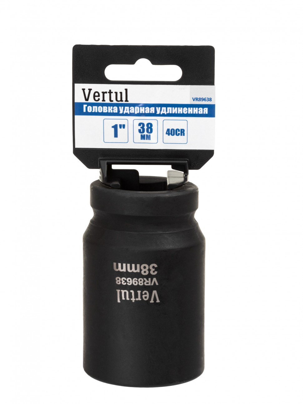 Головка ударная 1″ удлиненная 38 мм. VR89638
